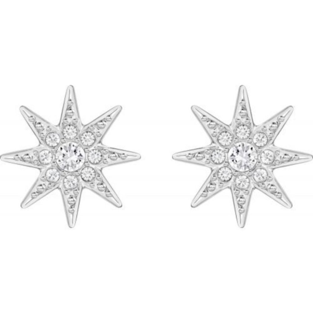 SWAROVSKI Fizzy Star Clear Crystal Stud Earrings